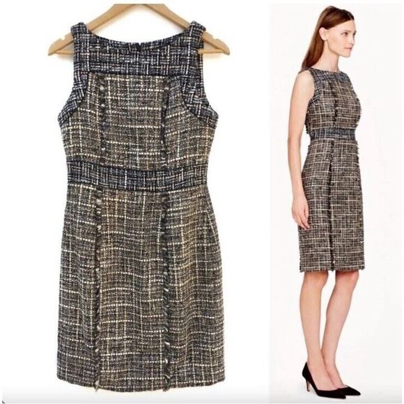 J.CREW Dresses & Skirts - J CREW Pepper Tweed Wool Blend Sheath Dress w/ Pockets ~ Women's 6 $228